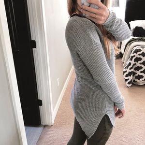 BP Gray chunky knit sweater - Medium